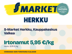 Read more about the article S-Market Herkku, Kauppakeskus Valkea